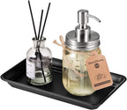 SheeChung Metal Vanity Tray, Bathroom Counter Storage Tray, Black - Image 3