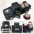 Coffee Decor for Coffee Bar Vintage Metal Truck Decor, Black - Image 3
