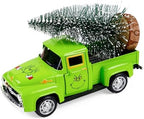 Christmas Green Truck Decor, Green Tree Truck Decorations for Home Indoor, Mini Cute Christmas Tree Tiered Tray Decor, Farmhouse Kitchen Tabletop Centerpiece Decorations by Unknown