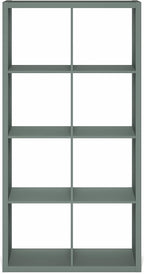 Furinno Cubicle Book Shelf, 8-Cube Bookshelf, Extra Thick Frame Horizontally & - Image 9