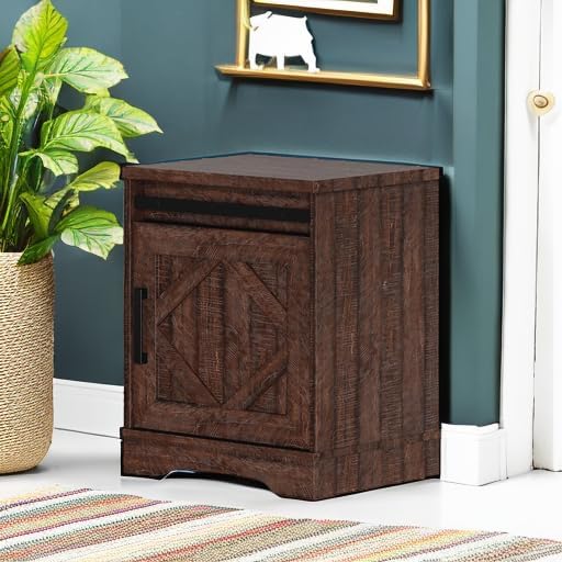 WAMPAT 24.3-inch Tall Farmhouse End Table - Image 5