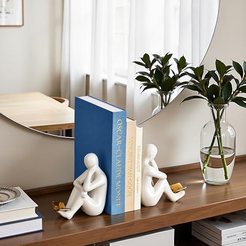 JARLINK Aesthetic Decorative Books, Set of 3 Linen Faux Book Boxes, Blue - Image 6