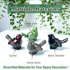 Natural Garnet Crystal Bird Figurine, Bird & Animal Home Decor - Image 5