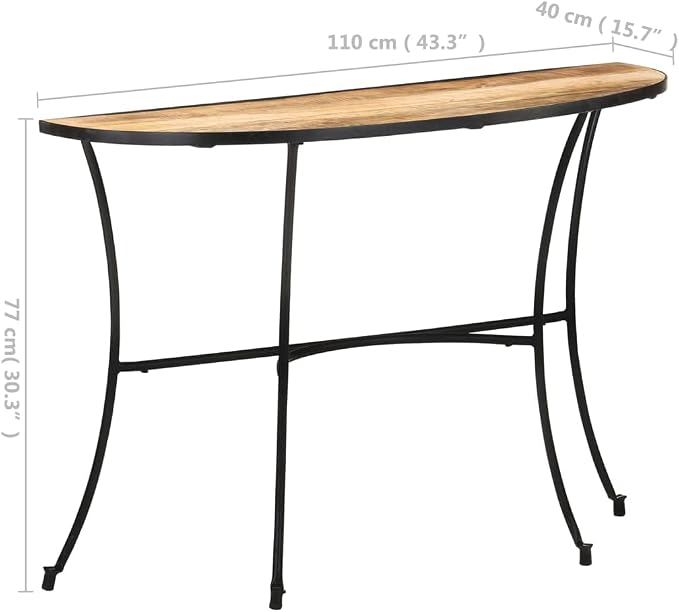 Solid Wood Side Table, Natural Finish Mango Accent Table, Nightstand - Image 2