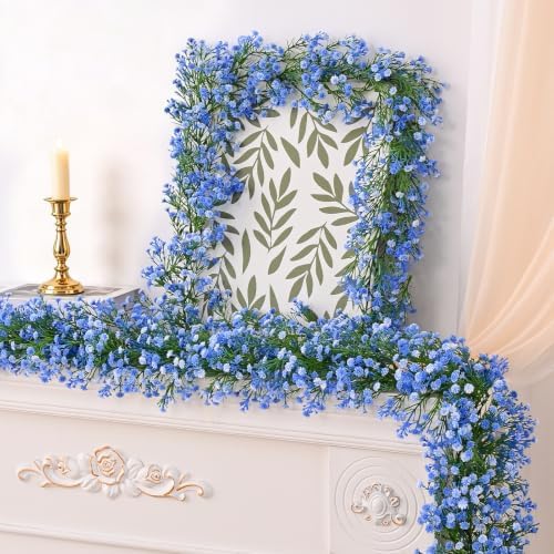 Dolicer 4 Pcs Babys Breath Artificial Flowers Vines Baby Breath Garland - Image 4