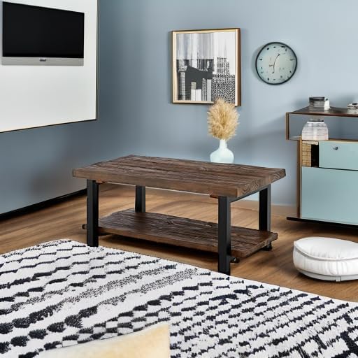 Alaterre Furniture Pomona Rustic Coffee Table - Image 5