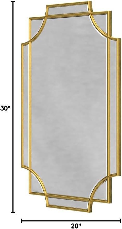 Kelly Miller 20"x30" Small Gold Bathroom Mirror - Image 10
