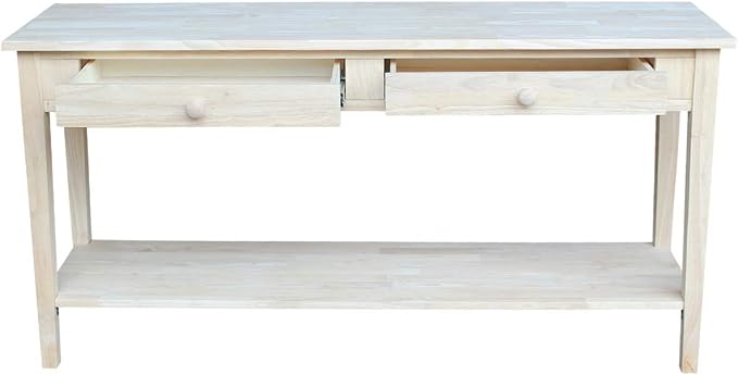 IC International Concepts Spencer Server Extended Length Console Table - Image 10