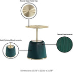 Manhattan Comfort Anderson Modern 15.75" Round End Tables 1.0 - Image 4