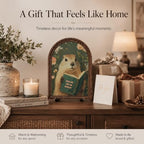 Wooden Tabletop Decor Funny Reading Groundhog Art for Library, Office or Study Decor, Literary Wall Art for Reading Lovers Gift Decor, Home Decorative Accent - Image 5