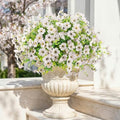 ATTGREAT Artificial Flowers for Outdoors UV Resistant, 12 Bundles(White) by WelcometoAttgreatWeHaveAlwaysFirmlyBelievedEndlessBloomsEndlessCreativity
