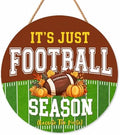 Fall Football Season Decorations for Home, Fall Welcome Door Wooden Sign by Catta