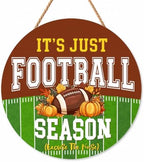 Fall Football Season Decorations for Home, Fall Welcome Door Wooden Sign by Catta
