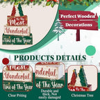 Moucuny 4 Pcs Christmas Tree Table Decorations - Image 4