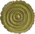 Metal Wall Sculpture, 10'' Round Textured Radiant Sunburst Wall Decor by Picfarce