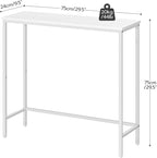 HOOBRO Narrow Console Table, 29.5" Small Entryway Table, Thin Sofa Table - Image 3