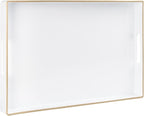 MAONAME White Decorative Tray for Coffee Table, Modern Serving Tray by MAONAME
