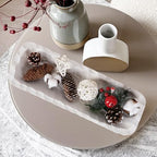 Oakrain Decorative Bowl for Home Decor Wood 16" Long Dough Bowl Hand-carved - Image 7
