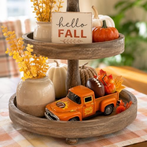 Vintage Fall Decor - Fall Decorations for Home - Fall Truck with Football, Pumpkins and Maple Leaves - Thanksgiving Decoration For Table Centerpiece, Tiered Tray, Shelf, Mantel and Harvest Indoor - Image 6