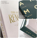 Decorative Books for Home Decor – Green & Pink Linen Faux Books for Decoration: Aesthetic Fake Book Shelf, Living Room, Mantle, Entryway & Coffee Table Decor – Stack Faux Book Storage Box, Set of 2 - Image 4