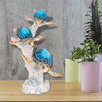 Sea Turtle Statue Triple Turtles Swimming on Coral Reef Base – Ocean-Inspired Polystone Figurine for Coastal, Beach & Nautical Home Decor – Tabletop Accent Sculpture (Blue, 9.5”) - Image 5