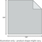 BEDELITE Fleece Blanket Soft Plush Oversized Bed Blanket Grey 120"x120" | Ultra - Image 10
