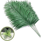 SzJias 12 Pcs Artificial Palm Leaves Palm Branches Plants Tropical Greenery Plant for Leaves Hawaiian Jungle Party for Decorations by SzJias