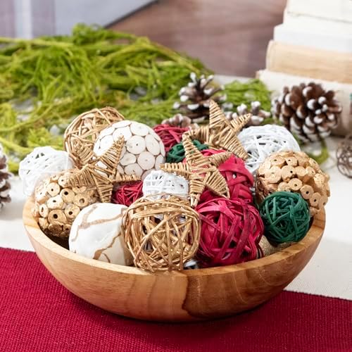 ANDALUCA Decorative Balls Orbs Bag (Red, Green & White) - Image 3