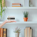 Decorative Books For Home Decor, Coffee Table Faux Wood Book Stack Decor, I Still Remember Modern Stacked Book Decor, Stacked Display Books For Shelf Mantel Nightstand Display, Three Pieces -C(13) - Image 3