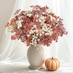 N&T NIETING Babys Breath Artificial Fall Flowers Bulk, 10Pcs, Orange - Image 2