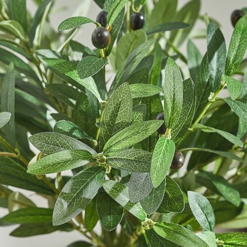 5 PCS 18 Inch Olive Tree Branches Greenery Stems Artificial Plants Faux Olive Branch for Vase Realistic Green Stem Home Decor Indoor - Image 6