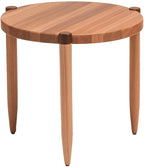 Leick Home Redonda Bay Side Tables 2 Pack, Natural Jequitiba, Small Table 21.6 - Image 4