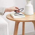 Raico Round Side Table 100% Solid Wood Occasional Table Minimal Scandinavian - Image 3