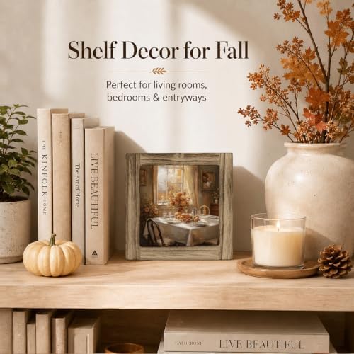 Fall Dining Table Wood Plaque Sign, Autumn Farmhouse Shelf Decor 32 - Image 4