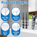 Electric Toothbrush Holders for Bathrooms 304 Stainless Steel Quick Drying - Image 7