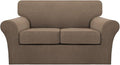 Turquoize 3 Piece Sofa Covers for 2 Cushion Couch Sofa Slipcover Soft Couch by Turquoize
