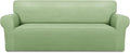 PureFit Stretch Oversized Couch Covers Fleece Sofa Slipcovers Sage Green | by PureFit