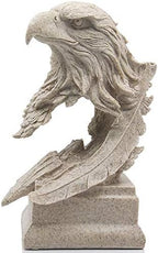 H&W Sandstone Bald Eagle Figurine, USA's National Emblem, Statue Decoration by HW