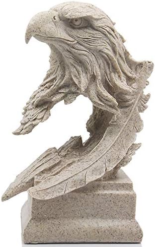 H&W Sandstone Bald Eagle Figurine, USA's National Emblem, Statue Decoration by HW