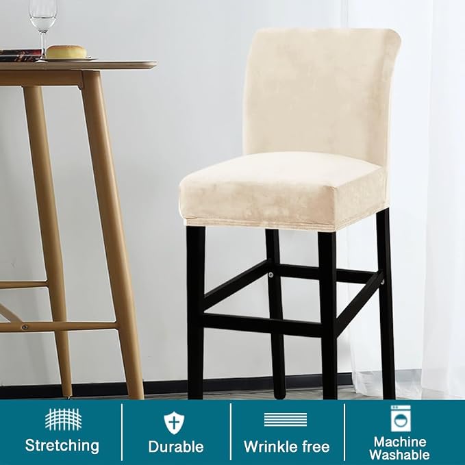 Turquoize Bar Stool Covers 4 Pack Bar Stool Covers - Image 2