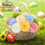 Tinsow 12 pcs Artificial Flowers Easter Faux Ball Chrysanthemum Bouquet Flowers Wedding Bouquet for Spring Home Garden Party Wedding Decoration (Mixed Color) - Image 3