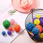 Patelai Wicker Ball Orbs,Multicolored,2.4'',2'',1.6'',1.2'' - Image 5