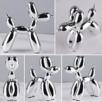 Silver Balloon Dog - Animal & Modern Sculpture Decor for Bedroom, Office & Preppy Room - Image 4
