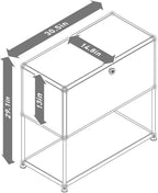 Modern Storage Cabinet Black D Versatile Free-Standing Organizer - Image 4