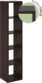 Furinno Cubicle Book Shelf, 5-Cube Bookshelf, Extra Thick Horizontally & - Image 8