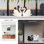 Ceramic Swan Figurine - Modern Minimalist Porcelain Statue Art Decor, Knick Knacks Home Decor for Living Room, Office, Desk, Shelf Decoration (White) - Image 5