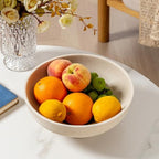 Large Decorative Fruit Bowl,10.43" Modern Snack Candy Bowl Beige - Image 7