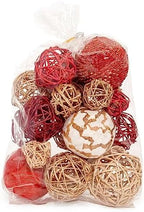 ANDALUCA Decorative Balls Orbs Bag (Red Gold) - Image 2