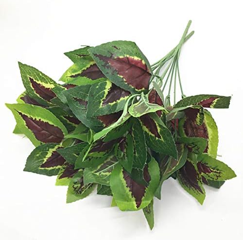 CATTREE Artificial Shrubs, Plastic Plants Heart Grass Fake Green Bushes Greenery Leaves Wedding Indoor Outdoor Home Garden Verandah Office Table Centerpieces Arrangements Decoration 4 pcs - Image 3