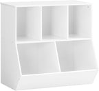 HOOBRO Kids Bookshelf, Bookcase Footboard, 31.5" L Toy Storage Cubby, by HOOBRO